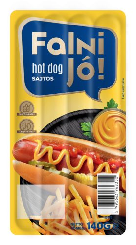 Sága Falni jó Hot-Dog 140g sajtos