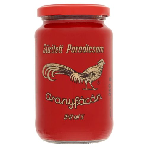 Aranyfácán sűrített paradicsom 15-17% Üveges 360gr