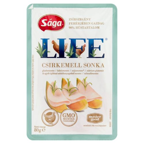 Sága LIFE csirkemell  sonka 80g