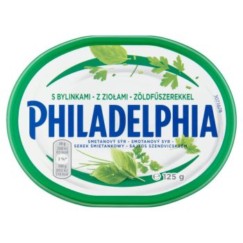Philadelphia sajtos szendvicskrém 125g ZÖLDFŰSZERES