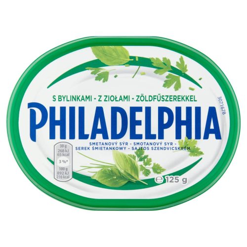 Philadelphia sajtos szendvicskrém 125g ZÖLDFŰSZERES