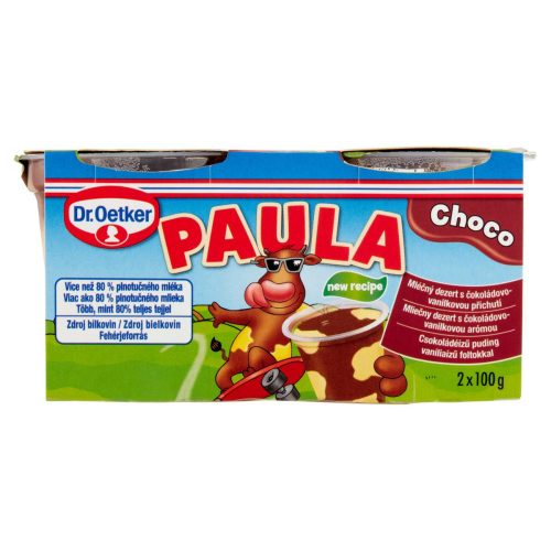 Paula puding 2*100g csoki-vanília