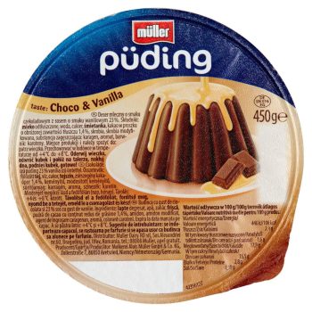 Müller Puding Csoki Vanília öntet 450g