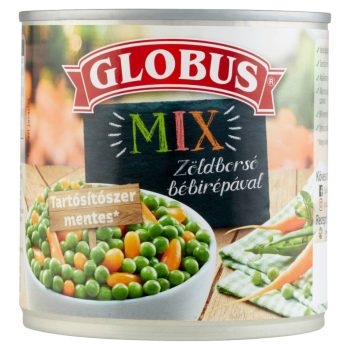 Globus zsenge zöldborsó bébirépával 400g
