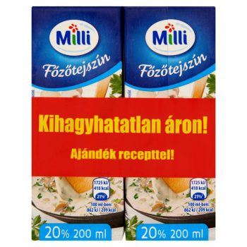 Milli UHT Főzőtejszín 2*200ml