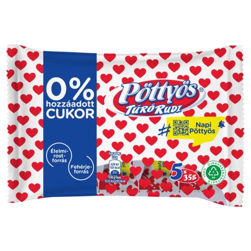 Pöttyös túró rudi óriás  5*35g Cukor nélk. 0%