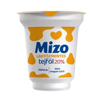 Mizo LAKTÓZMENTES tejföl 150g 20%
