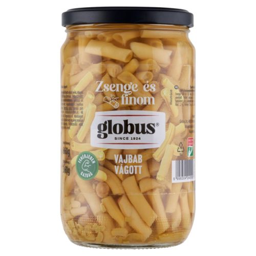 Globus Sárgahüvelyű bab 660g üveges