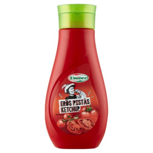 Univer Ketchup flakonos 470g Erős Pistás