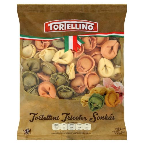 Tortellino töltött tészta tricolor sonka 500g