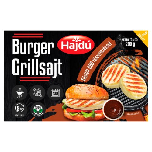 Hajdú Grillsajt 200g BBQ burger