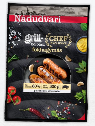 Nádudvar Grillkolbász 300g fokhagymás