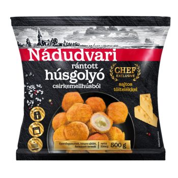 Nádudvari fagy. Csirkegolyó pan. 500g sajtos tölt.