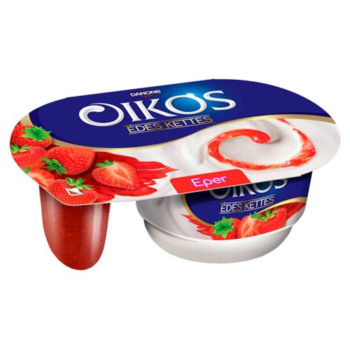 Danone Oikos Édes kettes 118g Eper