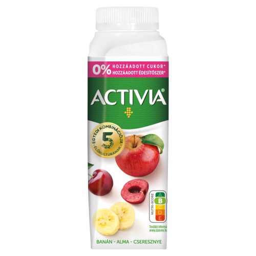 Danone Activia ital 0% 250gr Ban-alma-cser.