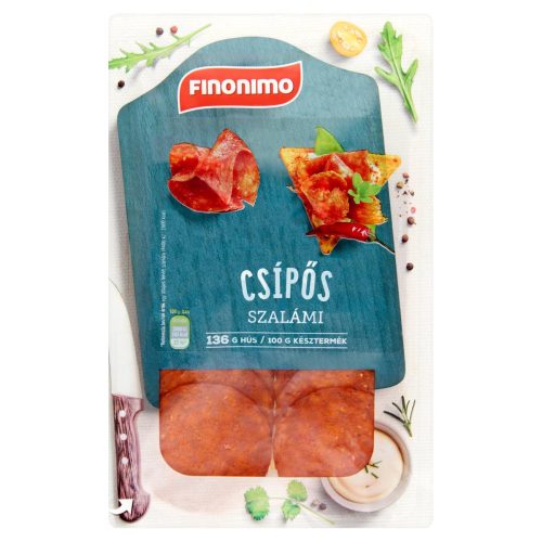 Finonimo Szel. szalámi vg. 65g Csípős