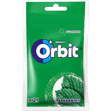 Orbit Spearmint Tasak (zöld) 21 drazsé