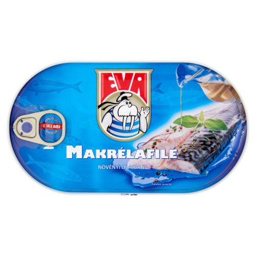 EVA Makrélafilé 170g Növényi olajban