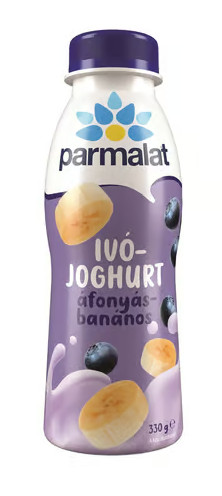 Parmalat ivójoghurt 330g áfonyás-banános