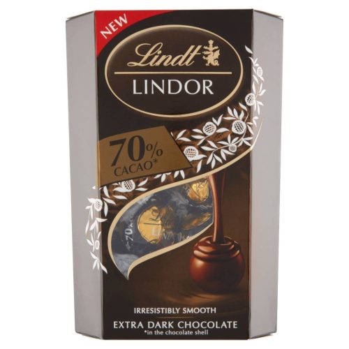 Lindt Lindor 200g golyók Cacao 70% 