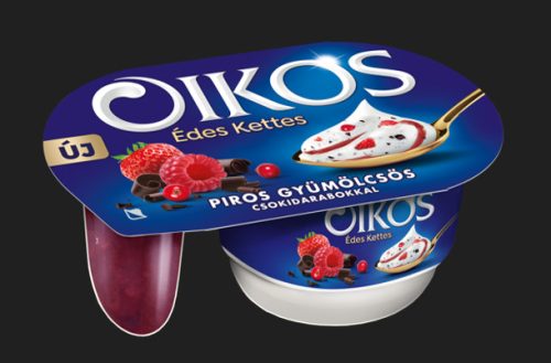 Danone Oikos Édes kettes 118g piros gyümolcs