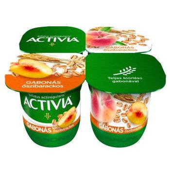 Danone Activia 4*120g Őszibarack-Gabona