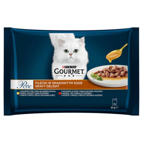 GOURMET PERLE GRAVY Csirkével 4*80g