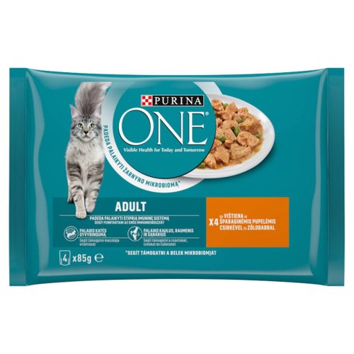 Purina ONE macskaeledel Csirke+zöldbab 85g