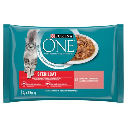 Purina ONE STERILCAT nedves Lazac és srépa 85g