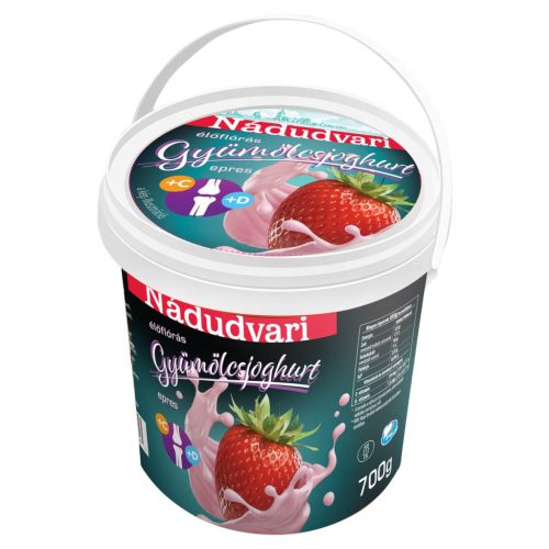 Nádudvar "G.M." joghurt D.vit. 700g Eper