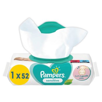Pampers Nedves Törlőkendő 52db Sensitive 