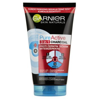 Garnier Pure Active 3 in1  Arcm. 150ml Charcoal