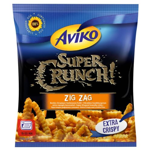 Aviko elősütött hasábburgonya 750g Super Crunch