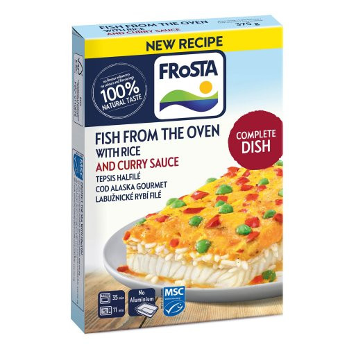 FRoSTA tepsis halfilé rizzsel 375g Curry