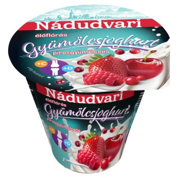 Nádudvar "G.M." joghurt D-vit. 125g pirosgyümölcsös