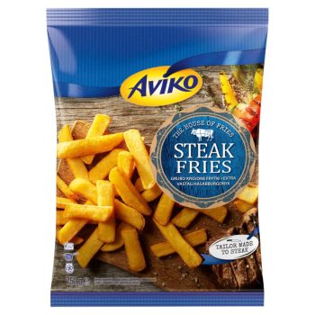 Aviko elősütött hasábburgonya 750g Steak