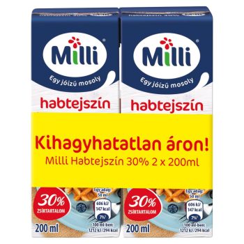 Milli UHT Habtejszín 2*200ml