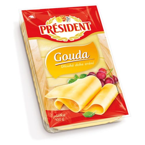 Président szeletelt Gouda 100gr