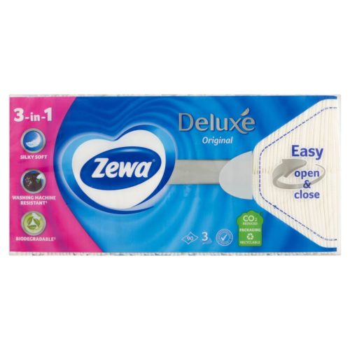 Zewa Delux Zsebkendő 3 rétegű 90 db Normál