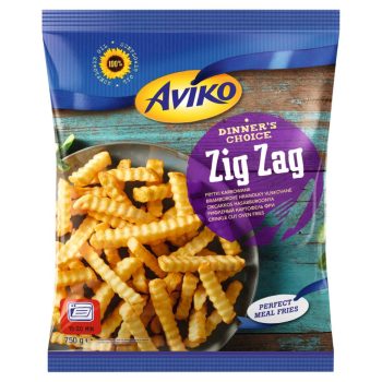 Aviko elősütött hasábburgonya 750g Zig Zag