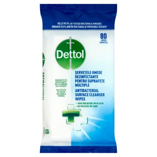 Dettol Felülettisztító Kendő 80db