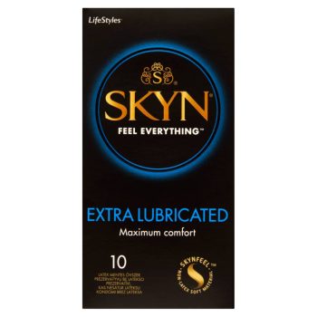 LifeStyles Skyn Óvszer 10 db Extra Lubricat