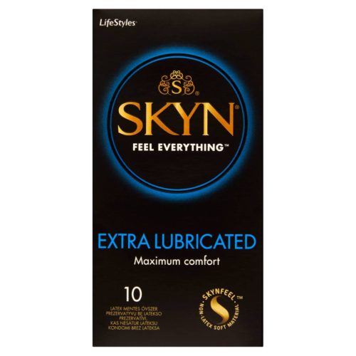 LifeStyles Skyn Óvszer 10 db Extra Lubricat