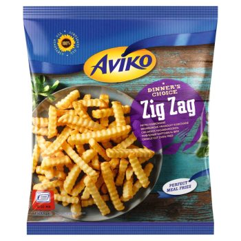 Aviko elősütött hasábburgonya 1500g Zig-Zag