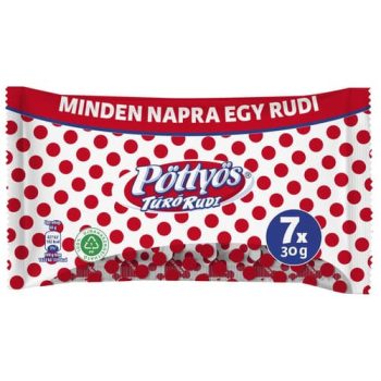 Pöttyös túró rudi 7x30g Étcsokis natúr