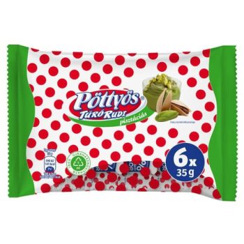 Pöttyös túró rudi óriás  6*35g Pisztáciás
