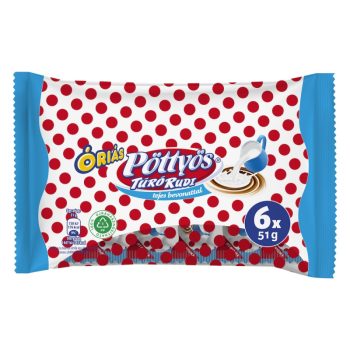 Pöttyös túró rudi óriás  6*51g Tejbevonatos