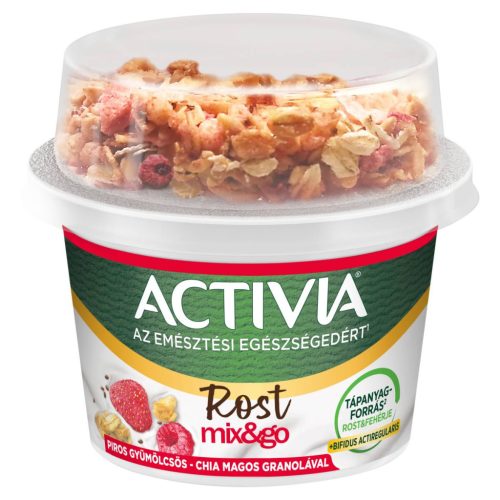 Danone Activia MIX&GO 165g Pirosgyümölcsös