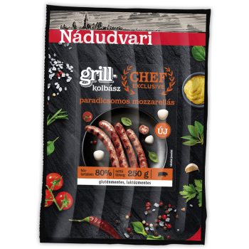 Nádudvar Grillkolbász 250g Paradicsom-mozzarell