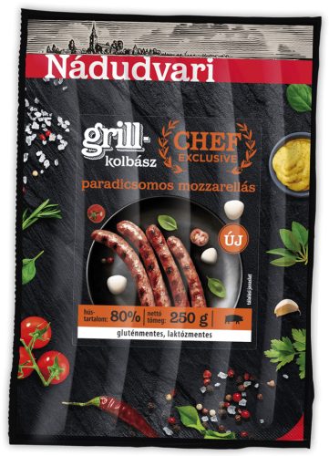 Nádudvar Grillkolbász 250g Paradicsom-mozzarell